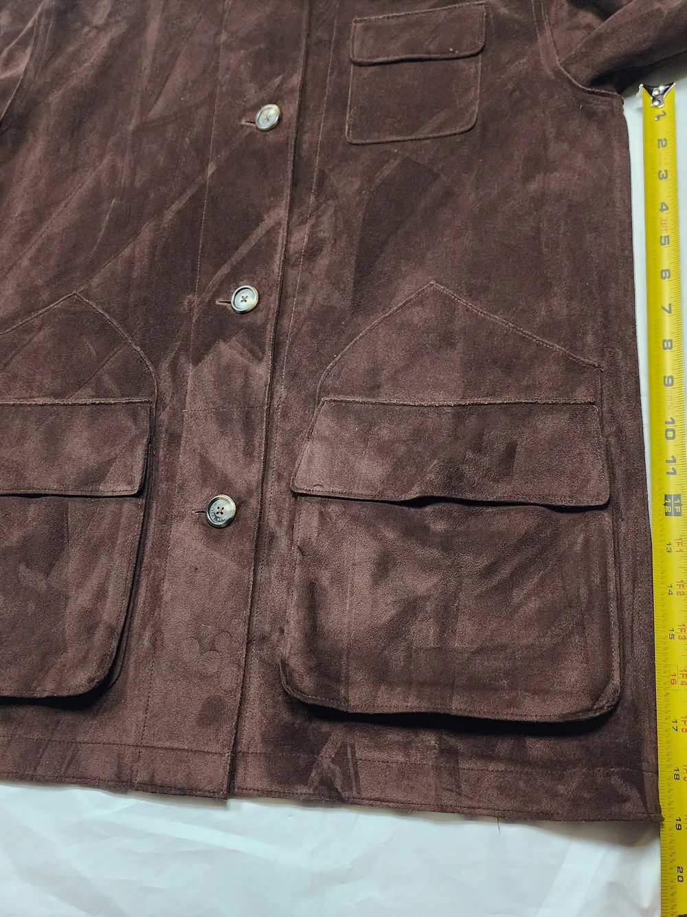 Lauren Ralph Lauren Dry Good Supply CO, Women's Faux Suede Leather Brown Size Me
